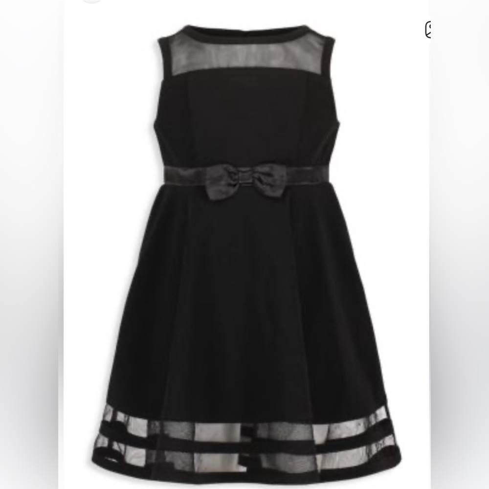 Black Formal Dress with Satin bow